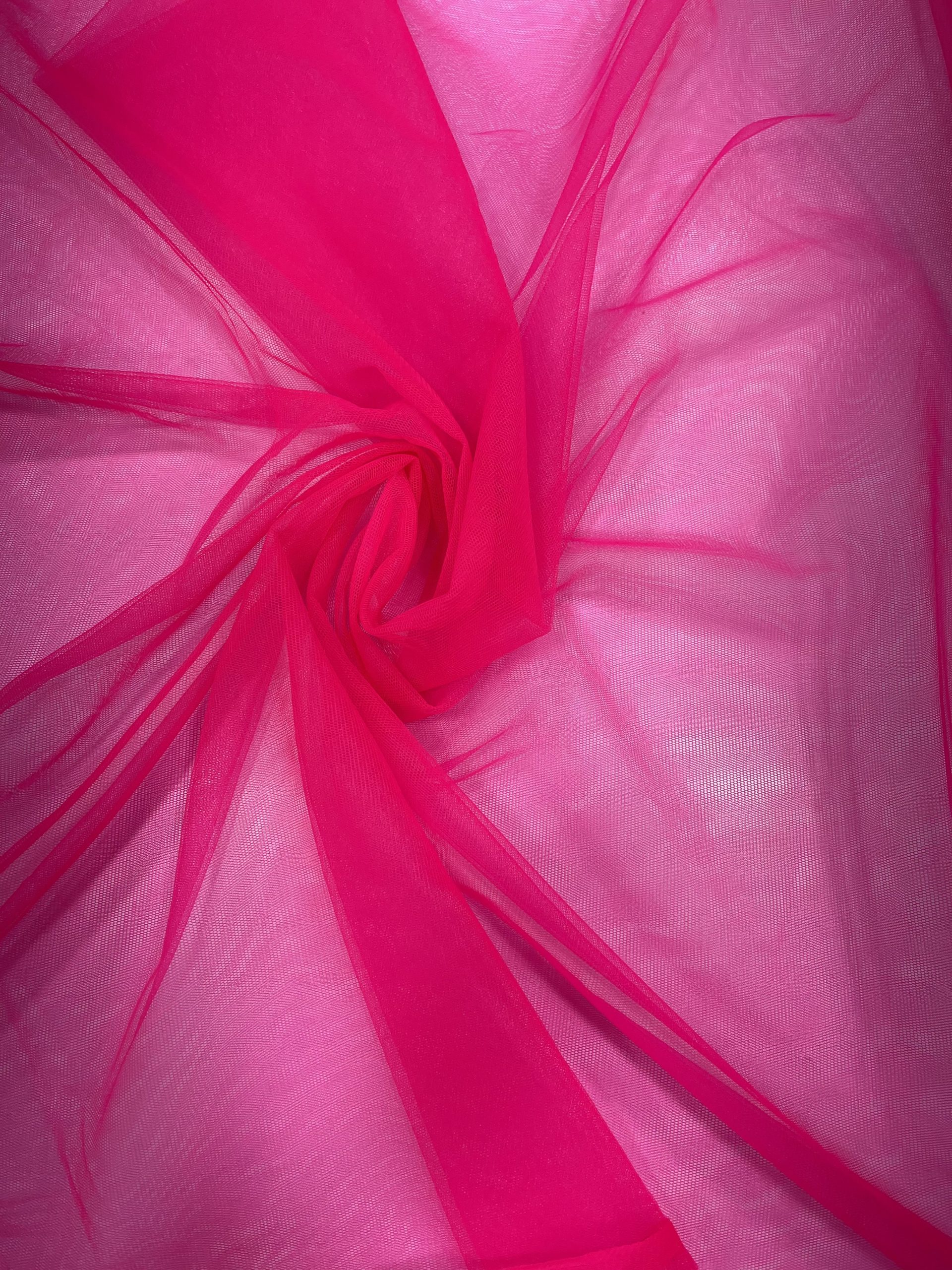 Hot Pink Soft Net Fabric